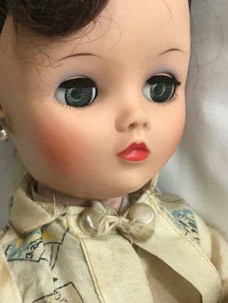 Vintage Uneeda Dollikin Doll With Outfit Hair Net Dollikin