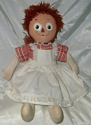 Extremly Rare 1930s 15 " Unauthorized Raggedy Ann Look - A - Like Doll " Sis "