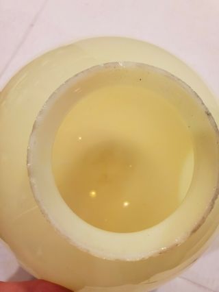 Antique/Vintage Vaseline Glass Ceiling Light Shade/Globe 5