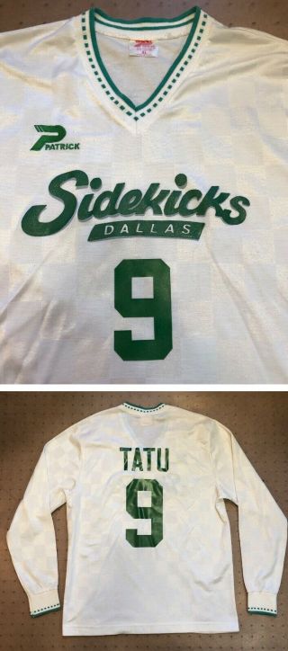 Dallas Sidekicks Misl Vintage Tatu 9 Indoor Soccer Jersey,  Size L