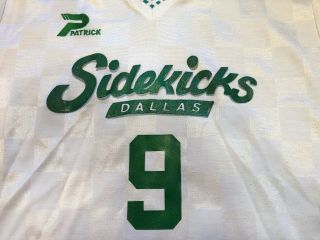 Dallas Sidekicks MISL vintage TATU 9 indoor soccer jersey,  size L 3