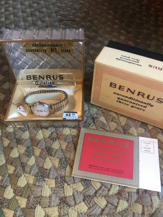 Vintage Benrus Citation Watch And Papers Sir Claude