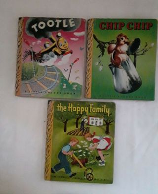 Vintage Childrens Books (5) - Pied Piper & Little Golden - 1940 