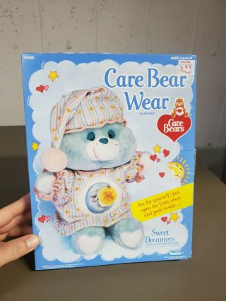 Vintage Care Bear Care Bears Care Bear Wear Sweet Dreamers Mib