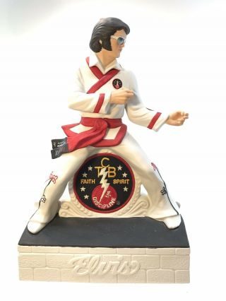Vintage Elvis Karate Large Mccormick Whiskey Decanter And Music Box Boxcar Inc.