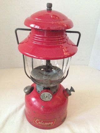 Vintage 7 - 1953 Red Coleman 200 - A Single Mantle Lantern Barn Find