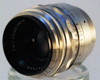 Vintage Carl Zeiss Jena Tessar F2.  8/80mm Lens Germany