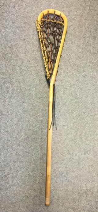 Vintage Wooden Lacrosse Lax Stick
