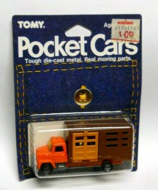 Vintage,  Tomy Pocket Cars - Tomica Ford Truck - On Card