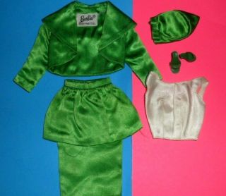Barbie 959 Theater Date Green Evening Suit Complete 1960 
