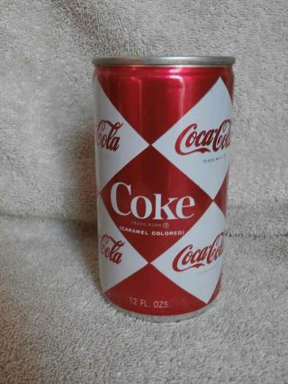 Rare Vintage All Aluminum Coca Cola Soda Can Coke 12 Oz Diamond Pristine
