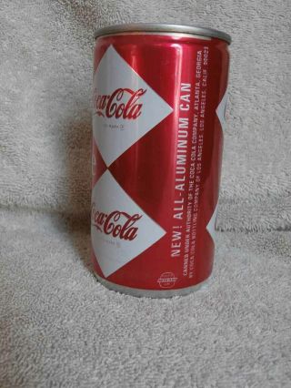 RARE Vintage ALL ALUMINUM COCA Cola Soda Can COKE 12 Oz DIAMOND PRISTINE 2