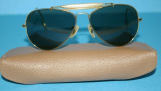 Vintage B&l Ray Ban Outdoorsman Aviator Sunglasses 1950 To 1970 