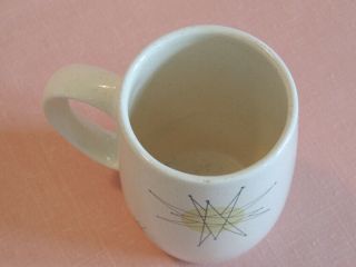 Vtg 1950s Franciscan Starburst Atomic Retro Grand Mug.  Atomic Retro 5