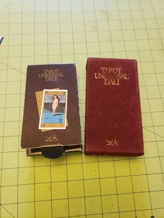 Tarot Universal Dali,  Salvador Vintage Cards Red Velvet 1984 Deck Rare