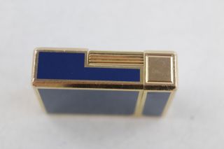 Vintage ST DUPONT Ligne Blue Lacquer Chinese Character Cigarette Lighter J4NN45 4