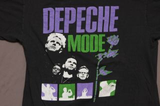 Vtg Depeche Mode Xl T - Shirt Tour Concert Tee 80 