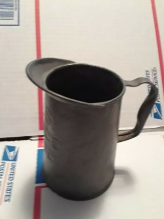 1942 WWII MILITARY NESCO OIL CAN FILLER PITCHER WITH HANDLE GALVANIZED 2