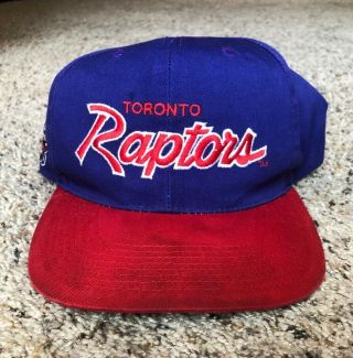 Vintage Toronto Raptors Snapback Hat Cap Sports Specialties Script Starter Drake