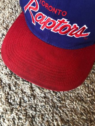 VINTAGE TORONTO RAPTORS SNAPBACK HAT CAP SPORTS SPECIALTIES SCRIPT STARTER DRAKE 2