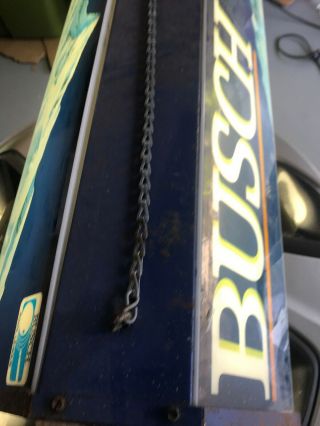 Vintage Busch Beer Advertising Official Pool League Pool Table Light 5
