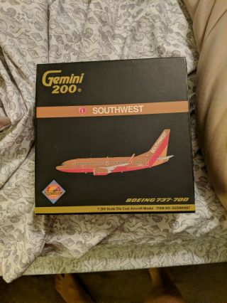 Gemini Jets 1:200 Southwest Airlines B737 - 700 G2swa067 N736sa Old Colors Rare