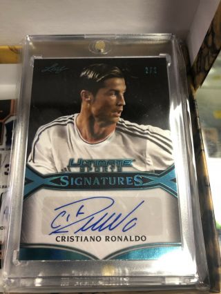 2019 Leaf Ultimate Sports Cristiano Ronaldo Auto 2/2 Rare Signed