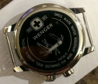 Vintage Rare Wenger Calander 100Meter Men ' s Divers Watch 6
