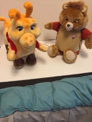 Vintage 1985 Teddy Ruxpin and Grubby Bundle with alot of Boxed Accessories 4