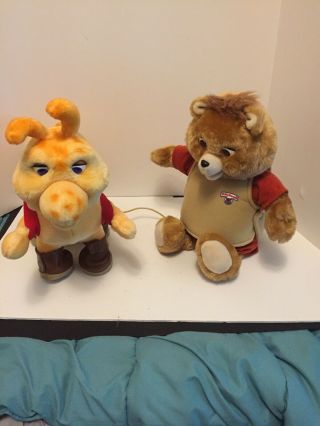 Vintage 1985 Teddy Ruxpin and Grubby Bundle with alot of Boxed Accessories 5