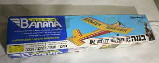 R/c Airplane Tissan Haifa Banana.  049 Flight Trainer Unbuilt Old Vtg