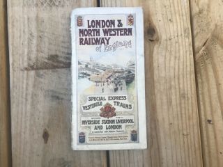 Vintage 1909 London & North Western Railway Of England Train Brochure Railroad