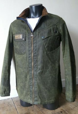 VERY RARE BARBOUR X DEUS EX MACHINA WAXED JACKET - MED - COST £395 4