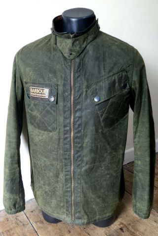 VERY RARE BARBOUR X DEUS EX MACHINA WAXED JACKET - MED - COST £395 5