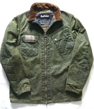 VERY RARE BARBOUR X DEUS EX MACHINA WAXED JACKET - MED - COST £395 9
