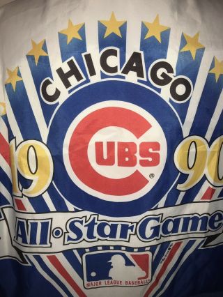 Men’s Vintage Chalkline Chicago Cubs 1990 All - Star Game Commemorative Jacket L 3