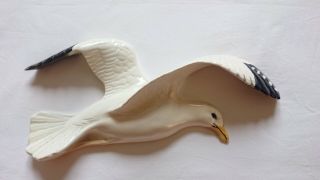 Vintage Beswick Pottery Wall Bird Seagull 658 - 3