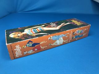 VINTAGE BARBIE DOLL Mattel BENDABLE LEG MIDGE Empty Box 3