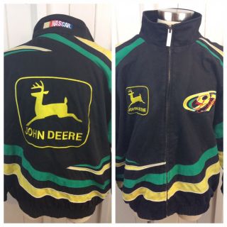 Vintage John Deere Motorsports Chad Little Jacket Coat Xxl 2xl Track Gear