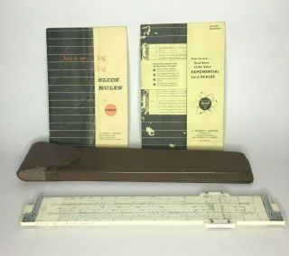 Vintage Slide Rule Scientific Instruments Co.  No 1510 Japan 1961 & 2 User Manuals