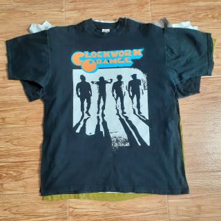 Rare Vintage Clockwork Orange 90s Punk Rock T Shirt Film Movie Size Xl