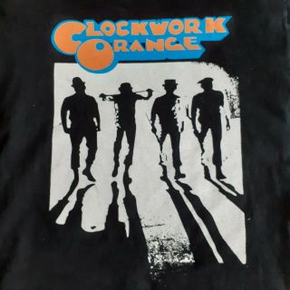Rare Vintage Clockwork Orange 90s Punk Rock T Shirt Film Movie Size XL 2