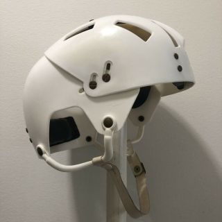 Vintage Hockey Helmet Hammarplast White Tre Kronor 60s Rare