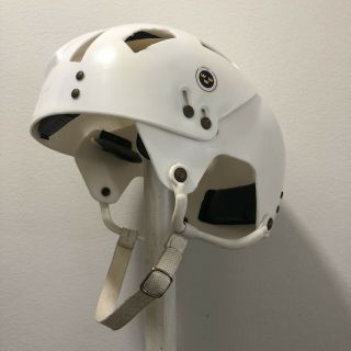 Vintage hockey helmet Hammarplast white Tre Kronor 60s RARE 4