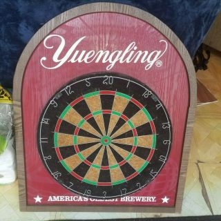 Vintage Yuengling Dart Board Promotion With Darts