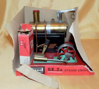Vintage Mamod Scale Model Live Steam Engine On Stand - Just Out Of Storage