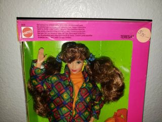 1990 United Colors of Benetton Teresa Doll,  Mattel 9408,  Barbie,  Stamp 6 2
