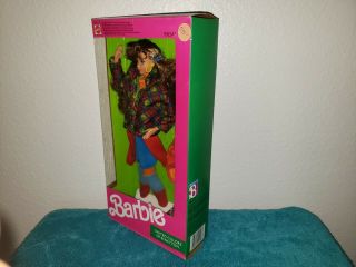 1990 United Colors of Benetton Teresa Doll,  Mattel 9408,  Barbie,  Stamp 6 4