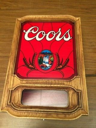 Vintage Coors Lighted Beer Sign With Rotating Led Messages And Graphics