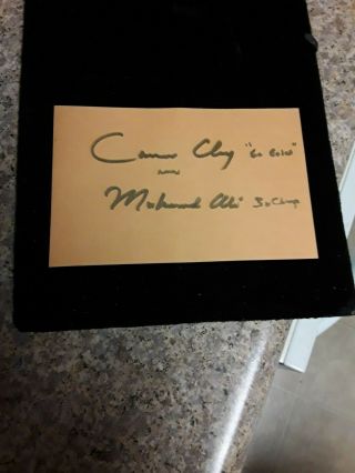 20 Off Rare Muhammad Ali/ Cassius Clay Signed Cut With Rare Inscription
